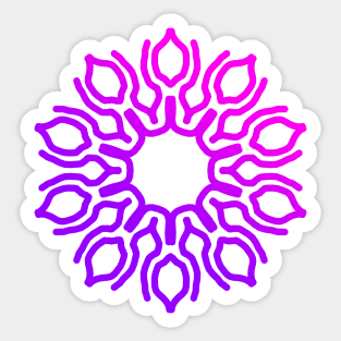 purple mandala Sticker
